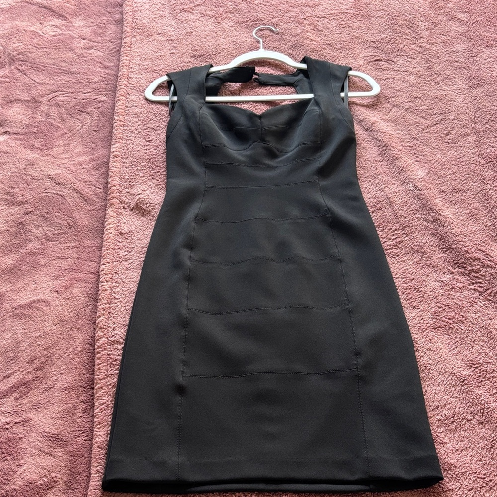 White House Black Market Black Sleeveless Sheath Dress